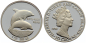 Preview: Turks & Caicos 20 Crowns 1998 - Delphin - 1 Unze Feinsilber