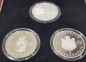 Preview: Liechtenstein 10 Franken Prestige Set 1988, 1990, 2006 - Franz Josef II., Hans Adam II., Johann I.