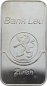 Preview: 50 Gramm Silberbarren Bank Leu