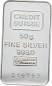 Preview: 50 Gramm Silberbarren Credit Suisse