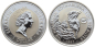 Preview: Australien 1 Dollar 1997 Kookaburra - 1 Unze Feinsilber - Privymark "Finnland"