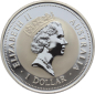 Preview: Australien 1 Dollar 1997 Kookaburra - 1 Unze Feinsilber - Privymark "Finnland"