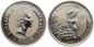 Preview: Australien 1 Dollar 1997 Kookaburra - 1 Unze Feinsilber - Privymark "Portugal"