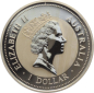 Preview: Australien 1 Dollar 1997 Kookaburra - 1 Unze Feinsilber - Privymark "Portugal"