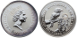 Preview: Australien 1 Dollar 1998 Kookaburra - 1 Unze Feinsilber - Privymark "Luxembourg"
