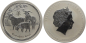 Preview: Australien 30 Dollars 2015 Year Of The Goat - 1 kg Feinsilber