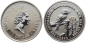 Preview: Australien 1 Dollar 1998 Kookaburra - 1 Unze Feinsilber - Privymark "Spain"
