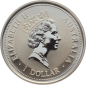 Preview: Australien 1 Dollar 1998 Kookaburra - 1 Unze Feinsilber - Privymark "Spain"
