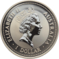 Preview: Australien 1 Dollar 1996 Kookaburra - 1 Unze Feinsilber - Privymark "Griechenland"