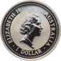 Preview: Australien 1 Dollar 1997 Kookaburra - 1 Unze Feinsilber - Privymark "Dänemark"
