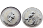 Preview: Australien 1 Dollar 1998 Kookaburra - 1 Unze Feinsilber - Privymark "Schweden"