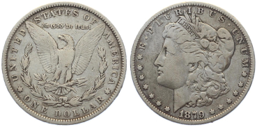Preview: USA 1 Dollar 1879 – Morgan Dollar Silber