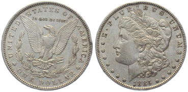 Preview: USA 1 Dollar 1885 – Morgan Dollar Silber