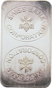Preview: 100 Gramm Silberbarren Swiss Bank Corporation