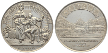 Preview: 1889 Einsiedeln - Silber - Kantonales Schützenfest Schwyz