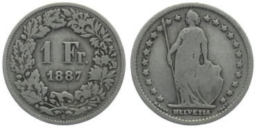 1 Franken 1887 B