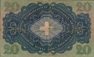 Preview: Schweiz 20 Franken Banknote Heinrich Pestalozzi