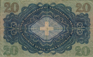 Preview: Schweiz 20 Franken Banknote Heinrich Pestalozzi