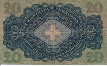 Preview: Schweiz 20 Franken Banknote Heinrich Pestalozzi