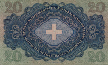 Preview: Schweiz 20 Franken Banknote Heinrich Pestalozzi