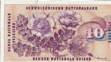 Preview: 10 Franken Schweizer Banknote mit Gottfried Keller – historische Banknote der 5. Serie
