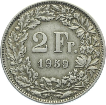 Preview: 2 Franken 1959 B