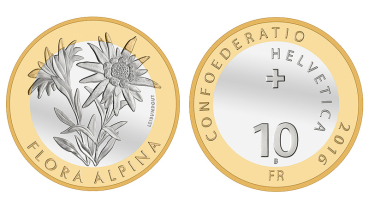 10 Franken 2016 Alpen Edelweiss - PP
