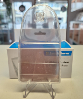 Münz-Hüllen aus glasklarer PVC-Folie, 50 x 50 mm, 100er-Packung