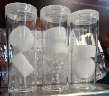 Durchsichtige Tube für 5 Franken & 20 Franken Silber mit 32 - 33 mm Durchmesser - 5er Pack