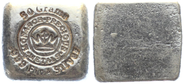 Preview: 50 Gramm Silberbarren Monarch Precious Metals Preview: 50 Gramm Silberbarren Monarch Precious Metals