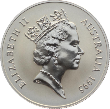 Australien 1 Dollar 1995 Känguru - 1 Unze Feinsilber