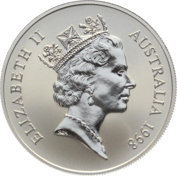Australien 1 Dollar 1998 Känguru - 1 Unze Feinsilber