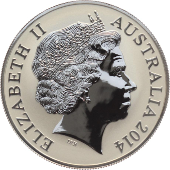 Australien 1 Dollar 2014 Salzwasserkrokodil Graham - 1 Unze Feinsilber