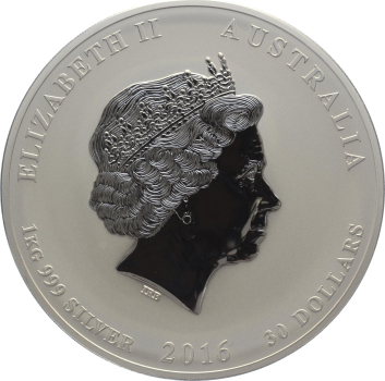 Australien 30 Dollars 2016 Year Of The Monkey - 1 kg Feinsilber