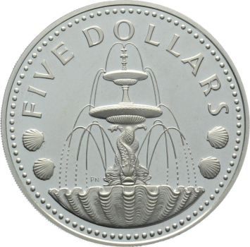 Barbados 5 Dollars 1973