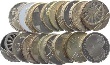 Preview: 20 Franken Silber (1991-heute) - Lot mit 10 Stück Preview: 20 Franken Silber (1991-heute) - Lot mit 10 Stück