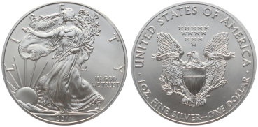 USA 1 Dollar 2011 Silver Eagle - 1 Unze Feinsilber