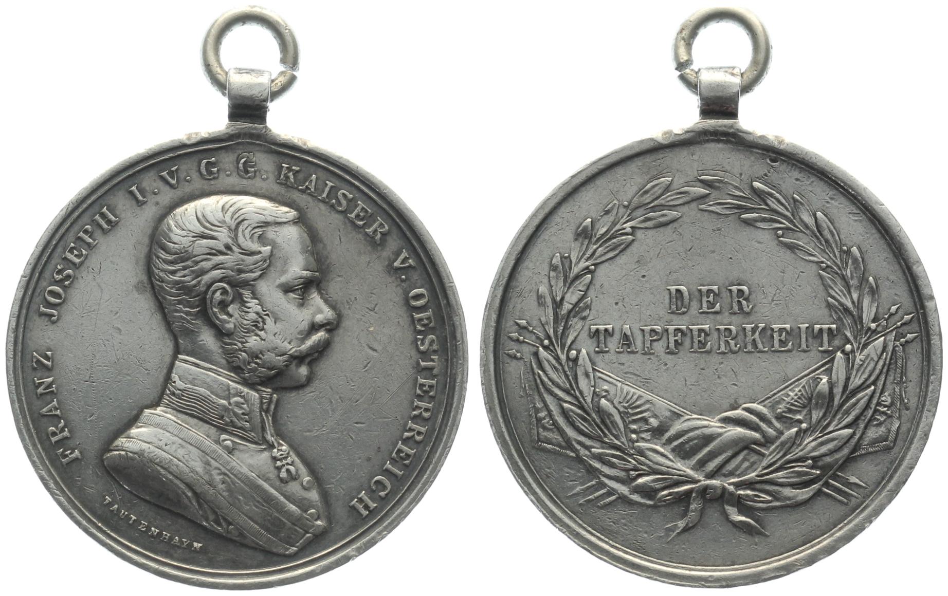 o. Jg. Haus Habsburg Tapferkeitsmedaille Franz Josef I ...