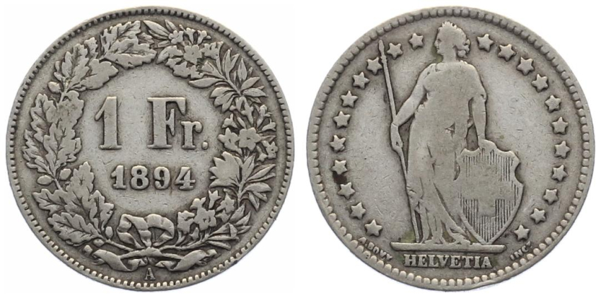 1 Franken 1894 A