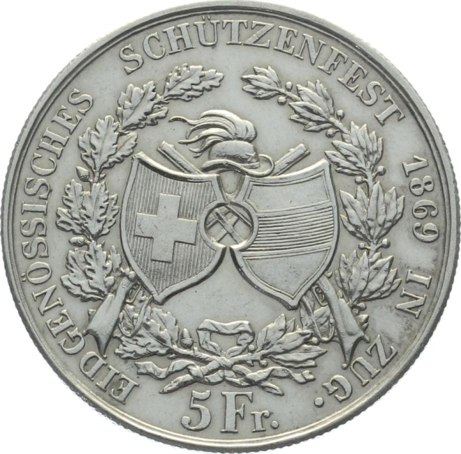 1869 Zug - 5 Franken