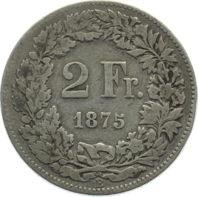2 Franken 1875 B