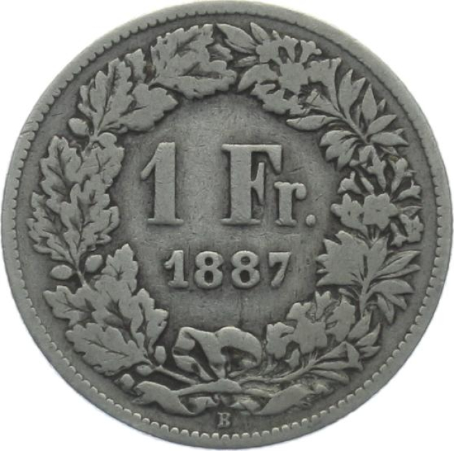 1 Franken 1887 B