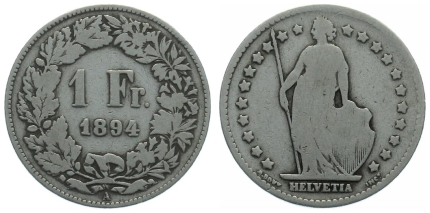 1 Franken 1894 A