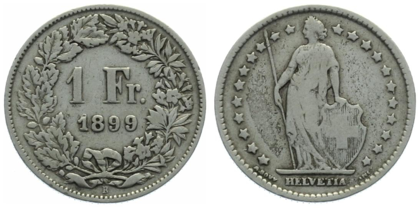 1 Franken 1899 B