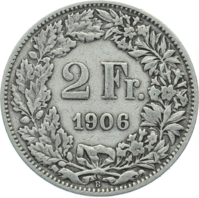 2 Franken 1906 B