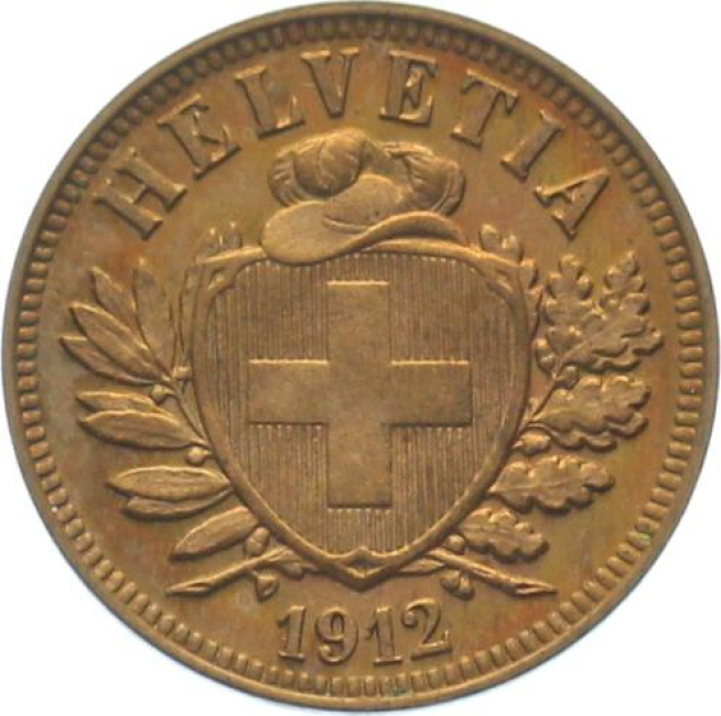 2 Rappen 1912 B