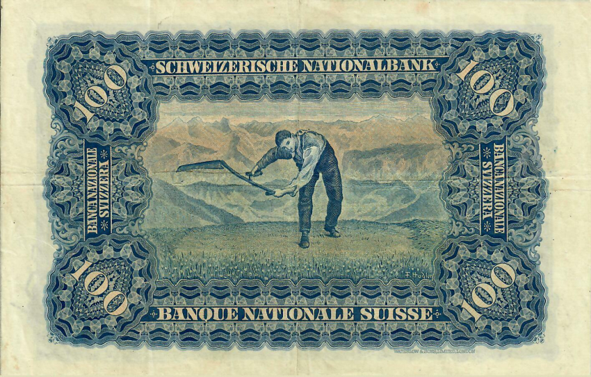 100 Franken Mäher 1927 - 5K 028505