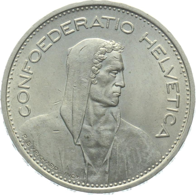 5 Franken 1932 B - vorzüglich