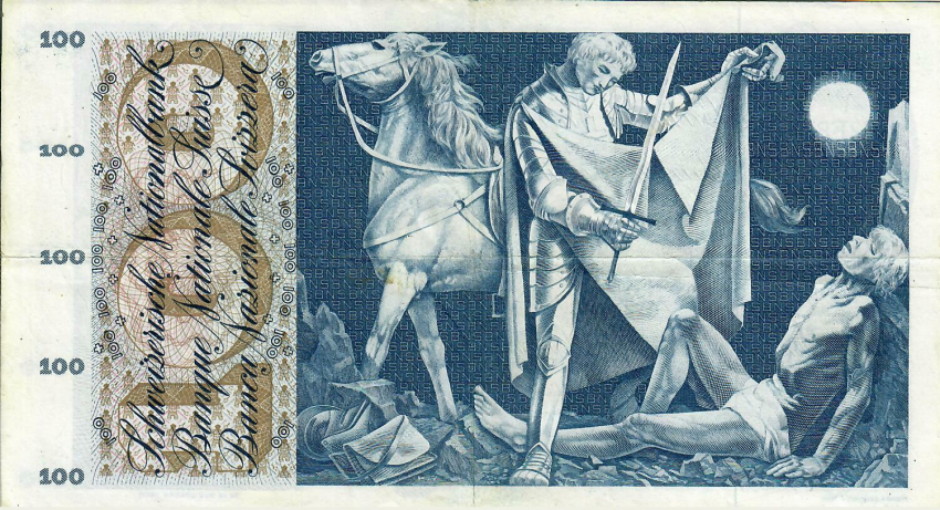 100 Franken St. Martin Schweizer Banknote