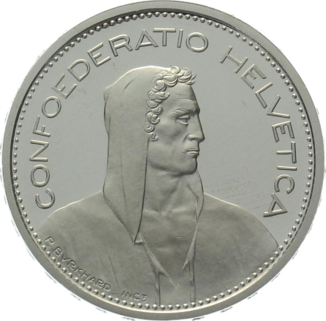 5 Franken 1979 ohne Münzzeichen